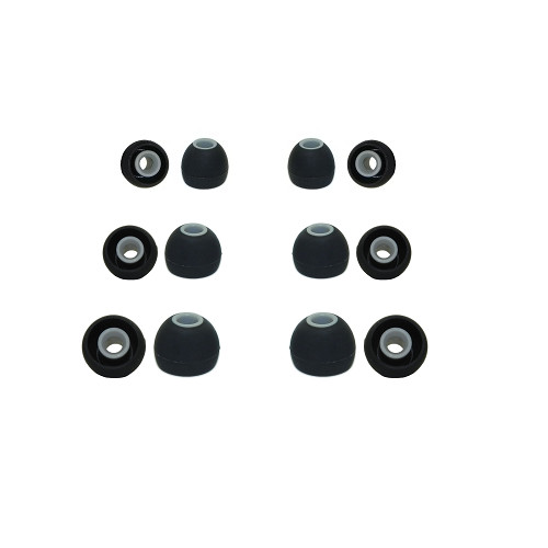 Silicone rubber earphone tips Soundpeats replacement earphone tips earbuds (6pr)