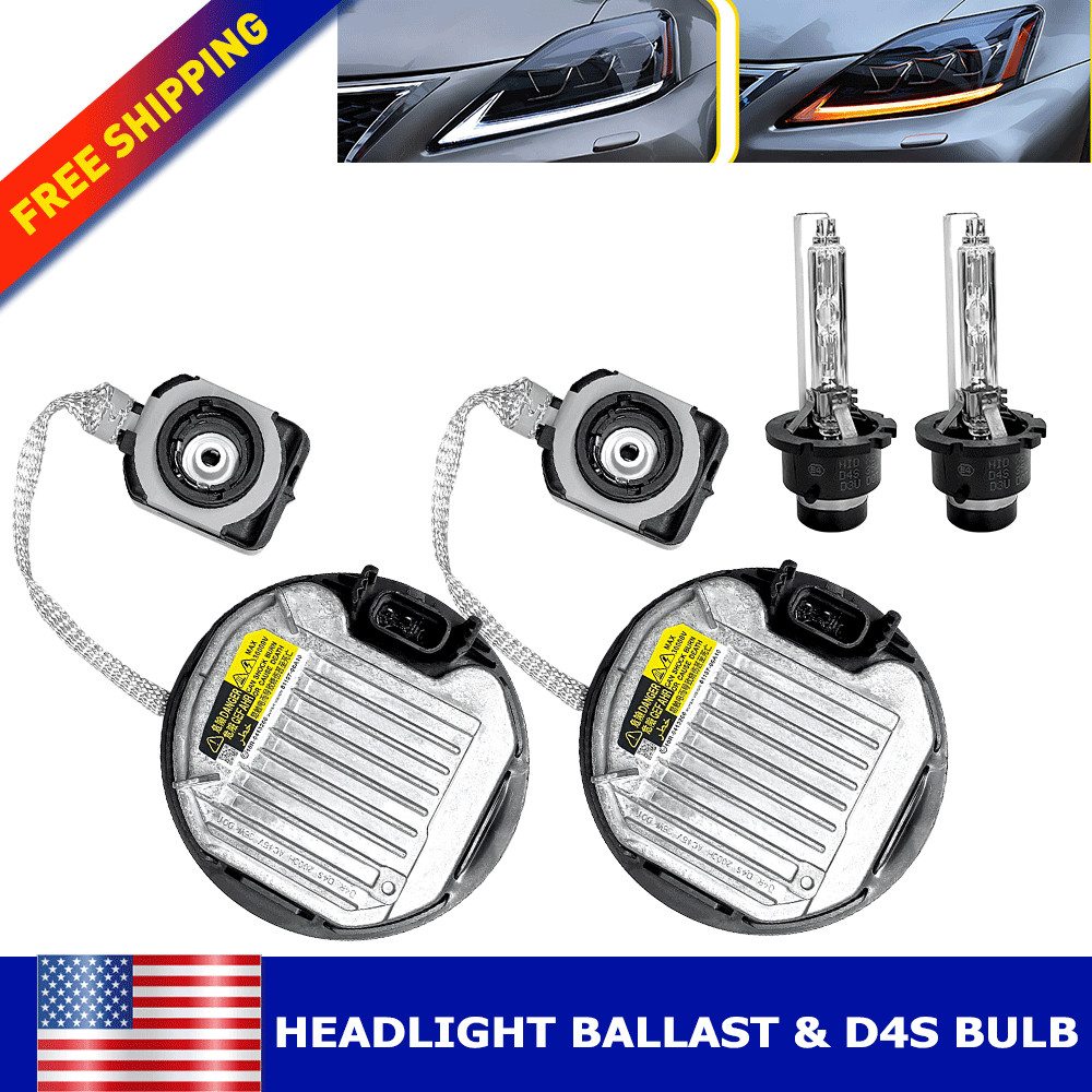 2X Xenon HID Headlight Ballast Module With D4S Bulb For Lexus RX350 RX450h 13-15