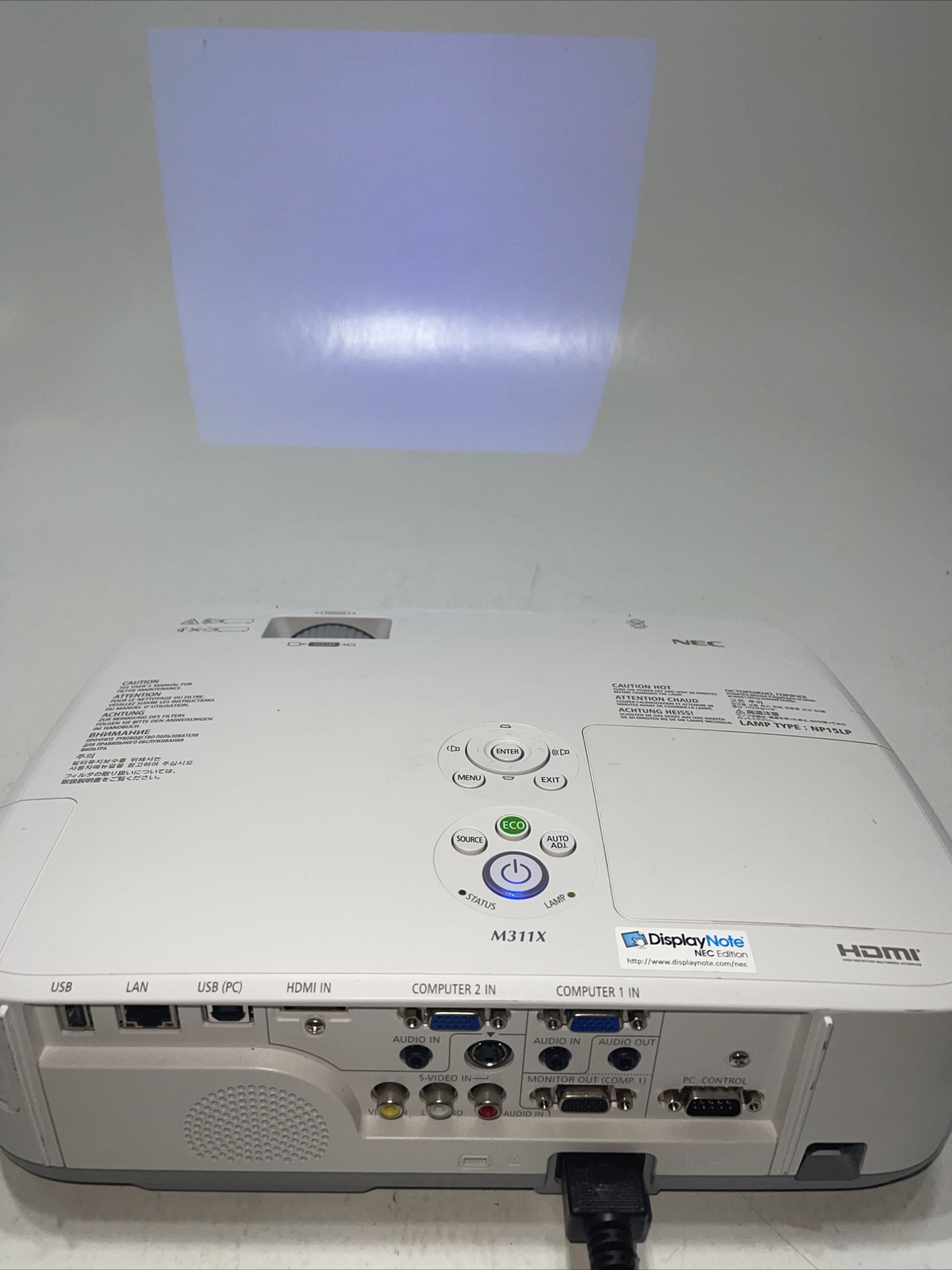 NEC NP-M311X LCD Projector 3100 Lumens HDMI XGA - 4314  Used Lamp Hours