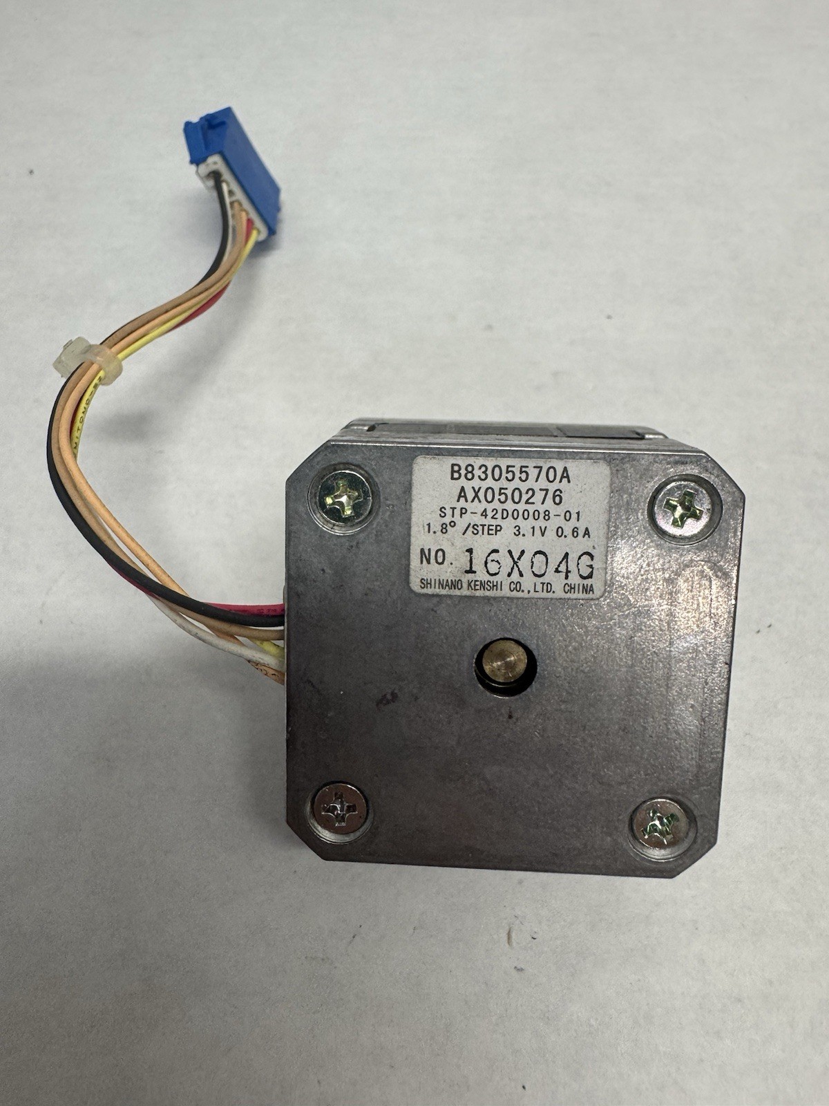 STP-42D008-01 NEMA 17 Stepper Motor 1.8 Degree 3.1V 0.6A w/ Gear Shinano Kenshi