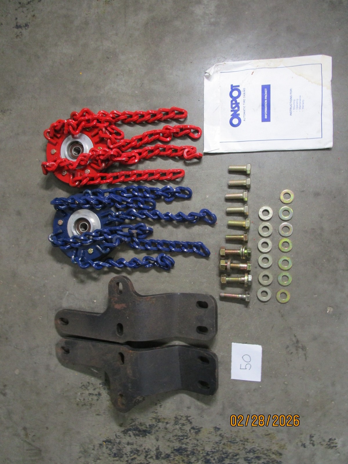 Onspot Auto Tire Chain Assembly New
