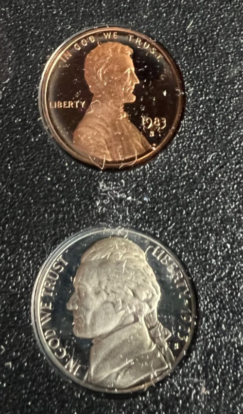 1983 & 1985 US mint proof set