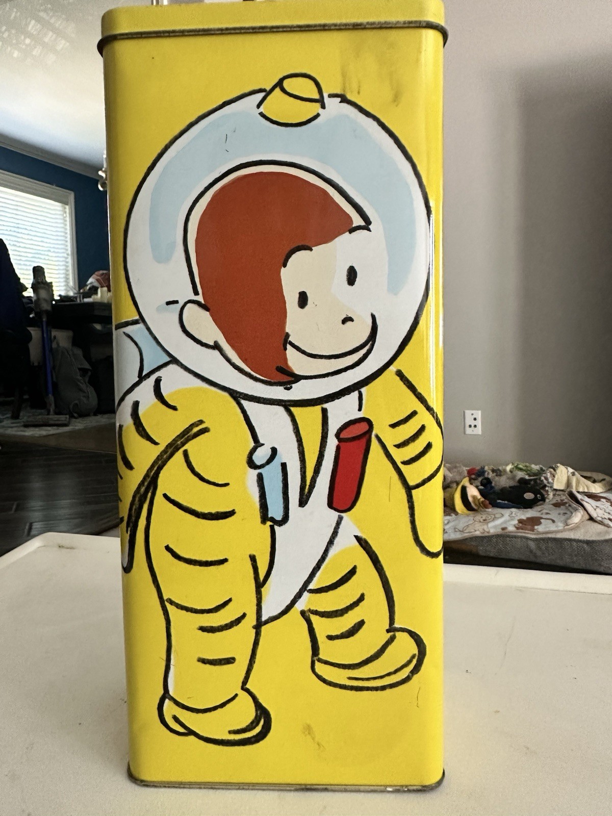 Curious George Tin Vintage Metal Amazing Storage Container Vintage