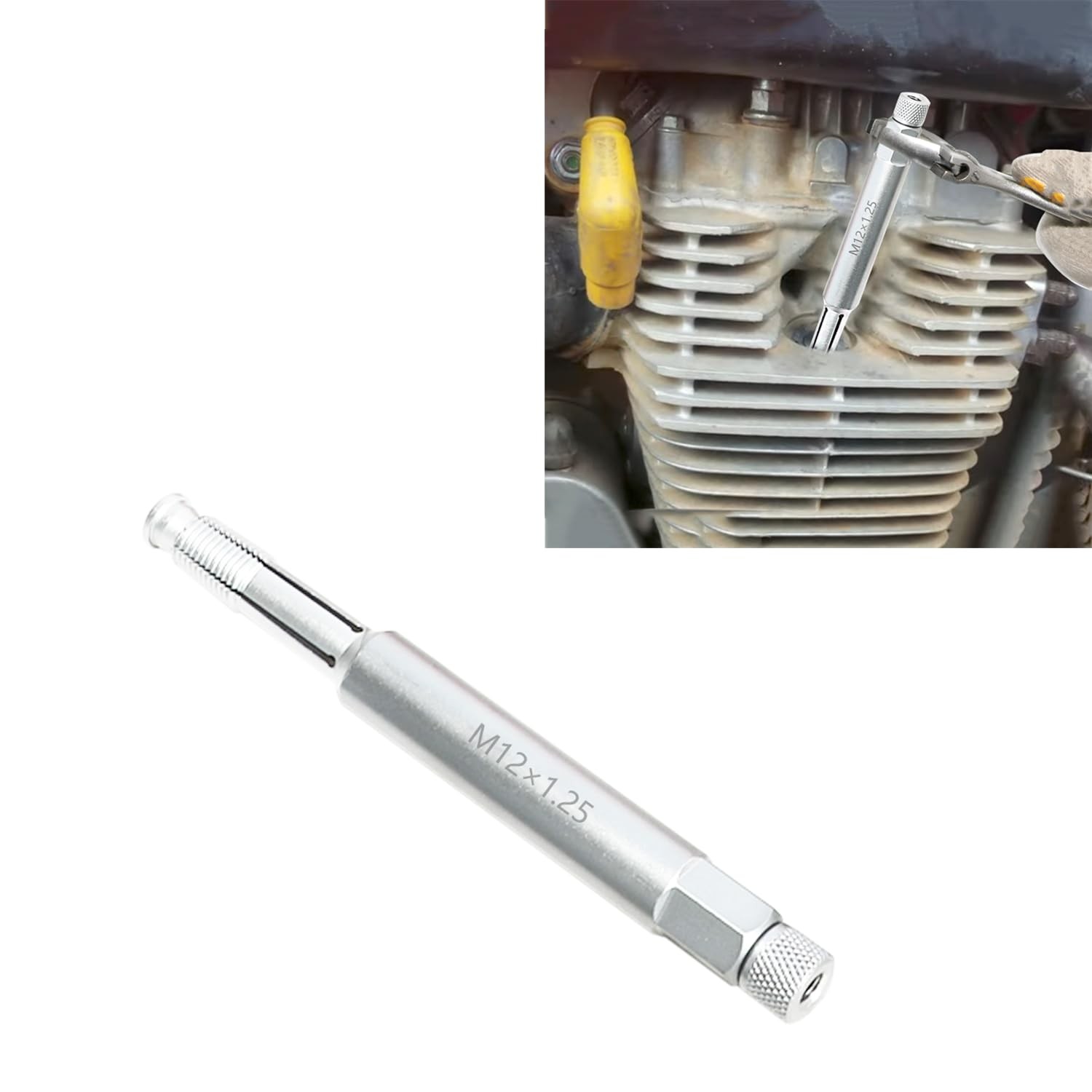 DPTOOL 12mm Back Tap Spark Plug Thread Repair Tool M12x1.25 Chase