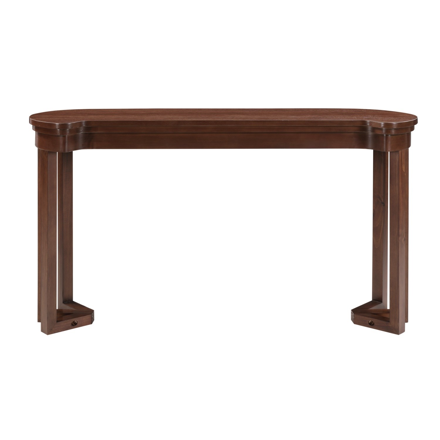 4 Piece Set Counter Height Bar Table & 3 PU Padded Solid Wood Stools Espresso