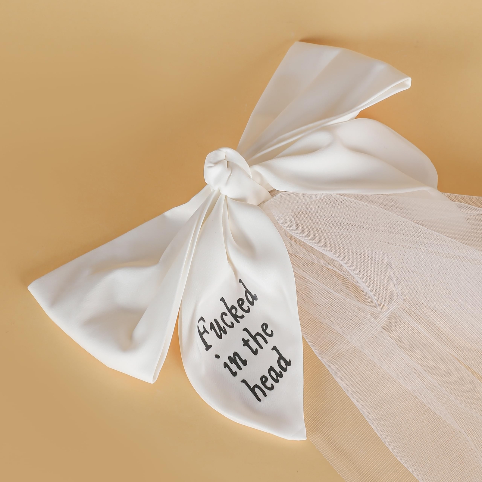 Bow & Veil With Clip - Perfect For Concert Tour Outfit & Bachelorette Party (...