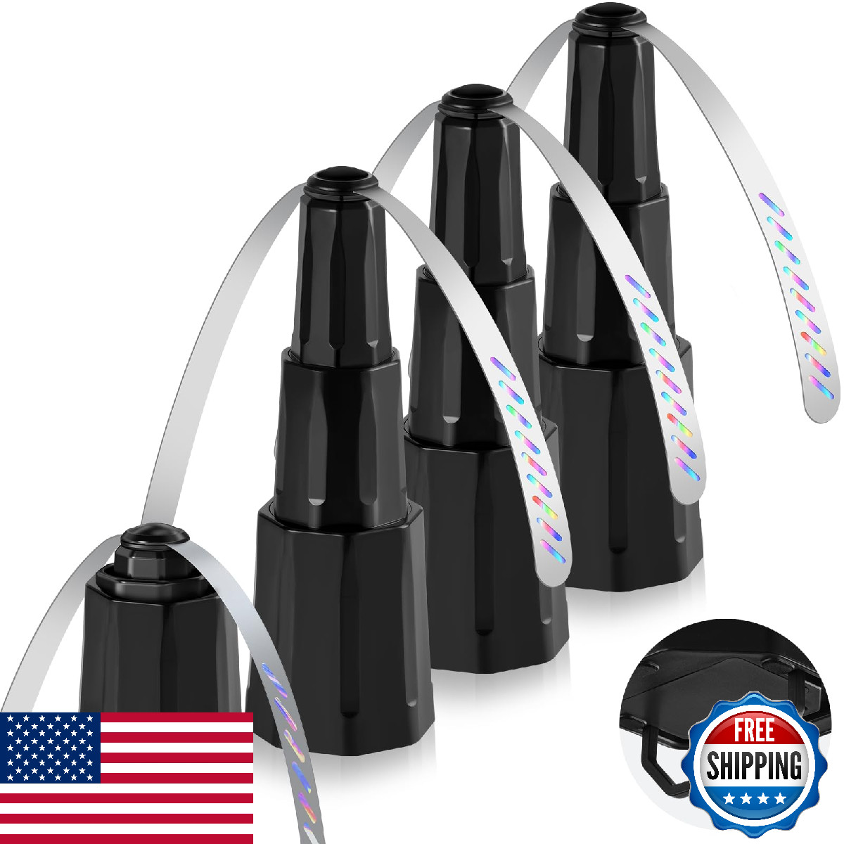Hyxjzh Fly Fans For Tables Bug Fans Holographic Blades Battery Operated Fly