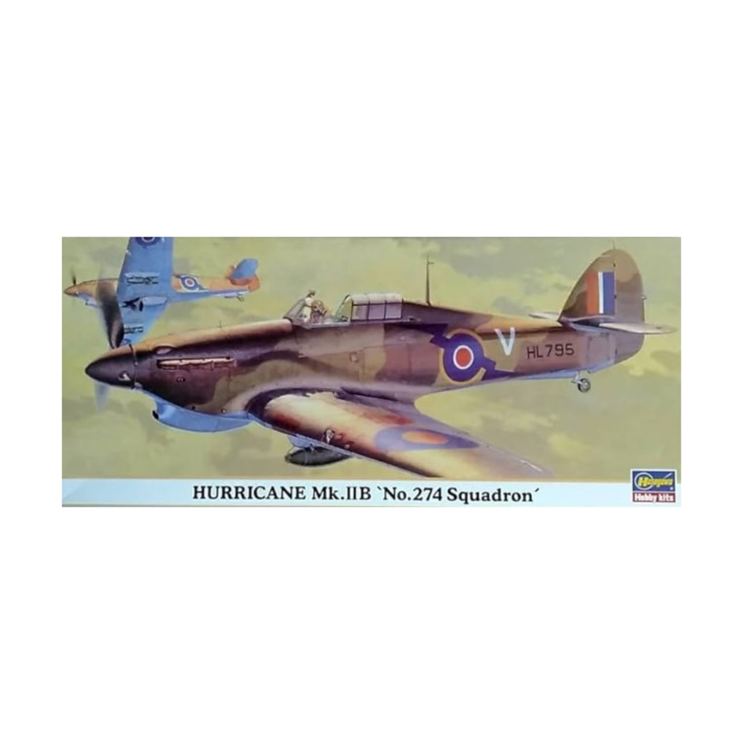 Hasegawa Airplane Model 1:72 Hurricane Mk.IIB 'No.274 Squadron' SW (New)