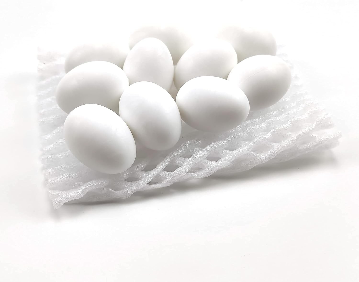 10 Pieces Pigeon Eggs Solid Plastic Eggs for Hatching Help Limit Births Laying P