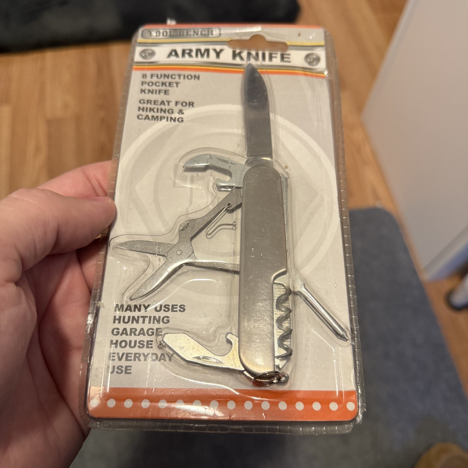 Tool Bench 8 Function Many Use Pocket / Army Knife