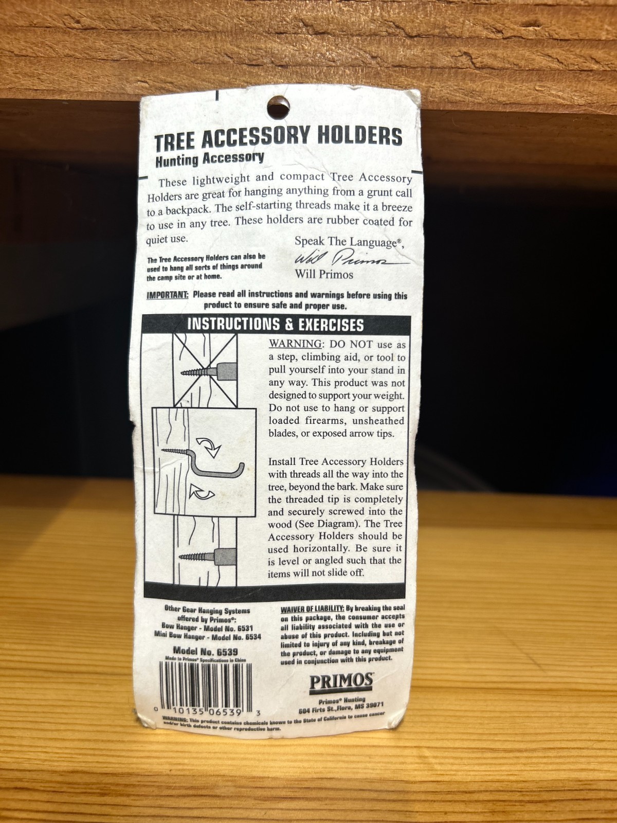 Primos Tree stand Accessory Hooks 6-pack