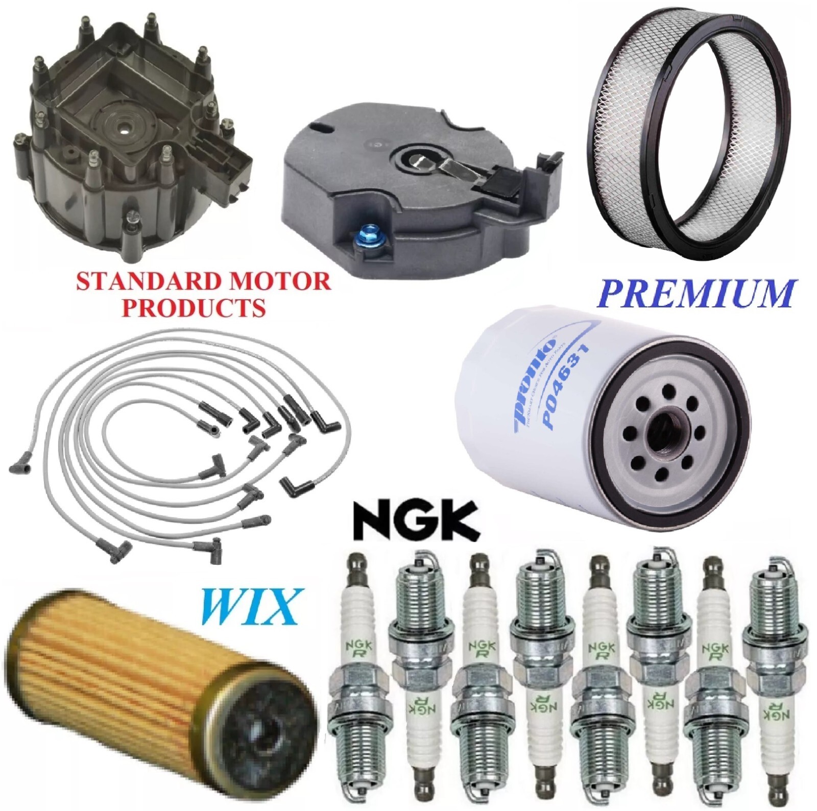 Tune Up Kit Filters Wire Plugs For GMC K1500 SUBURBAN V8 5.7L, VIN (L) 1981-1985