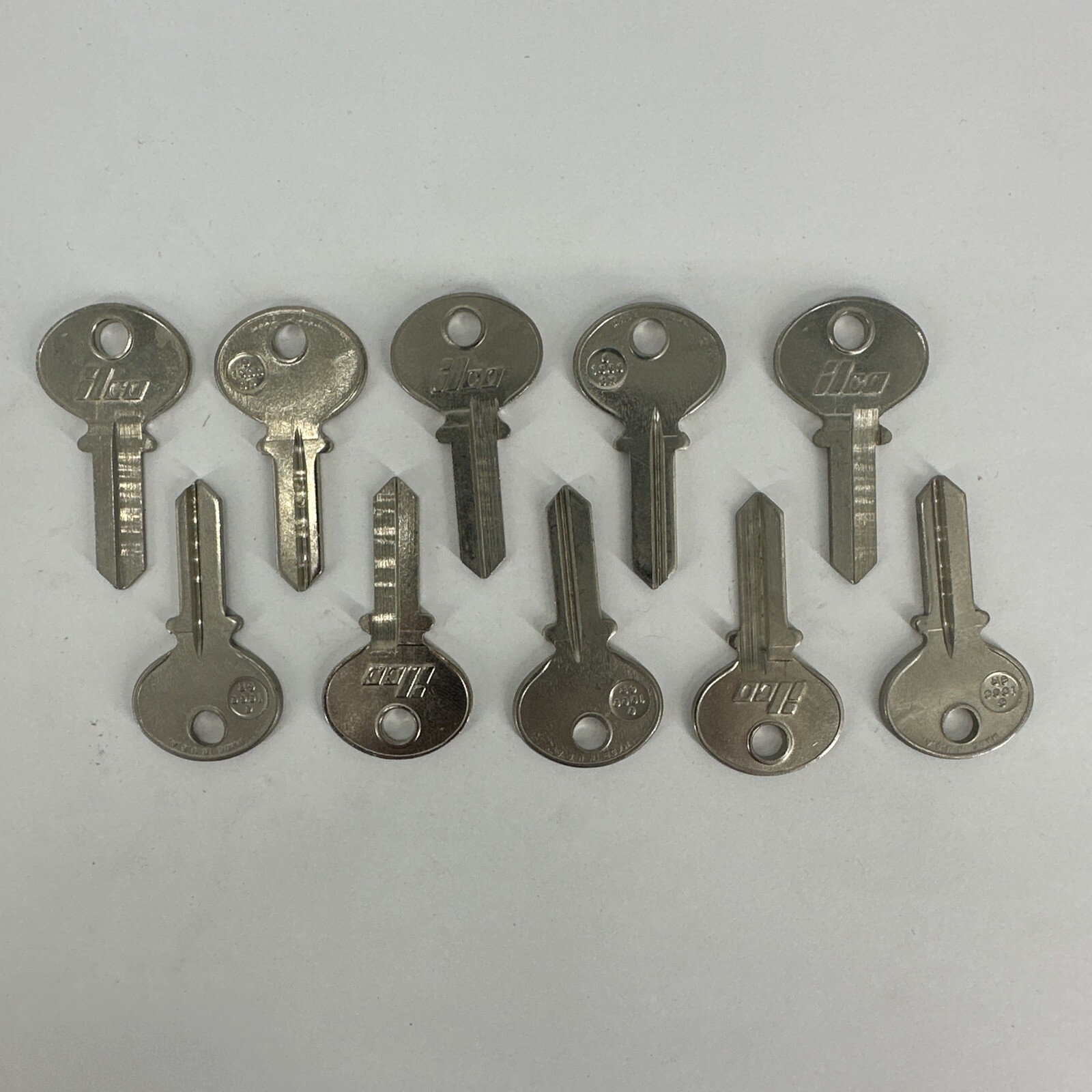 LOT OF 10 ILCO O1000GR Key Blank Uncut Keys O 1000 GR Made in USA