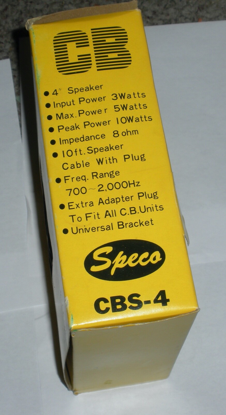 Speco CBS-4 External CB /Ham Radio Extension Speaker