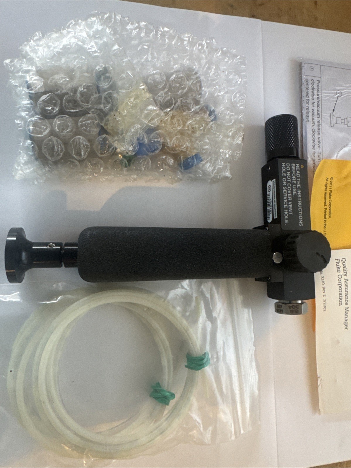 Fluke 700LTP1 Low-Pressure Test Pump New Never Use
