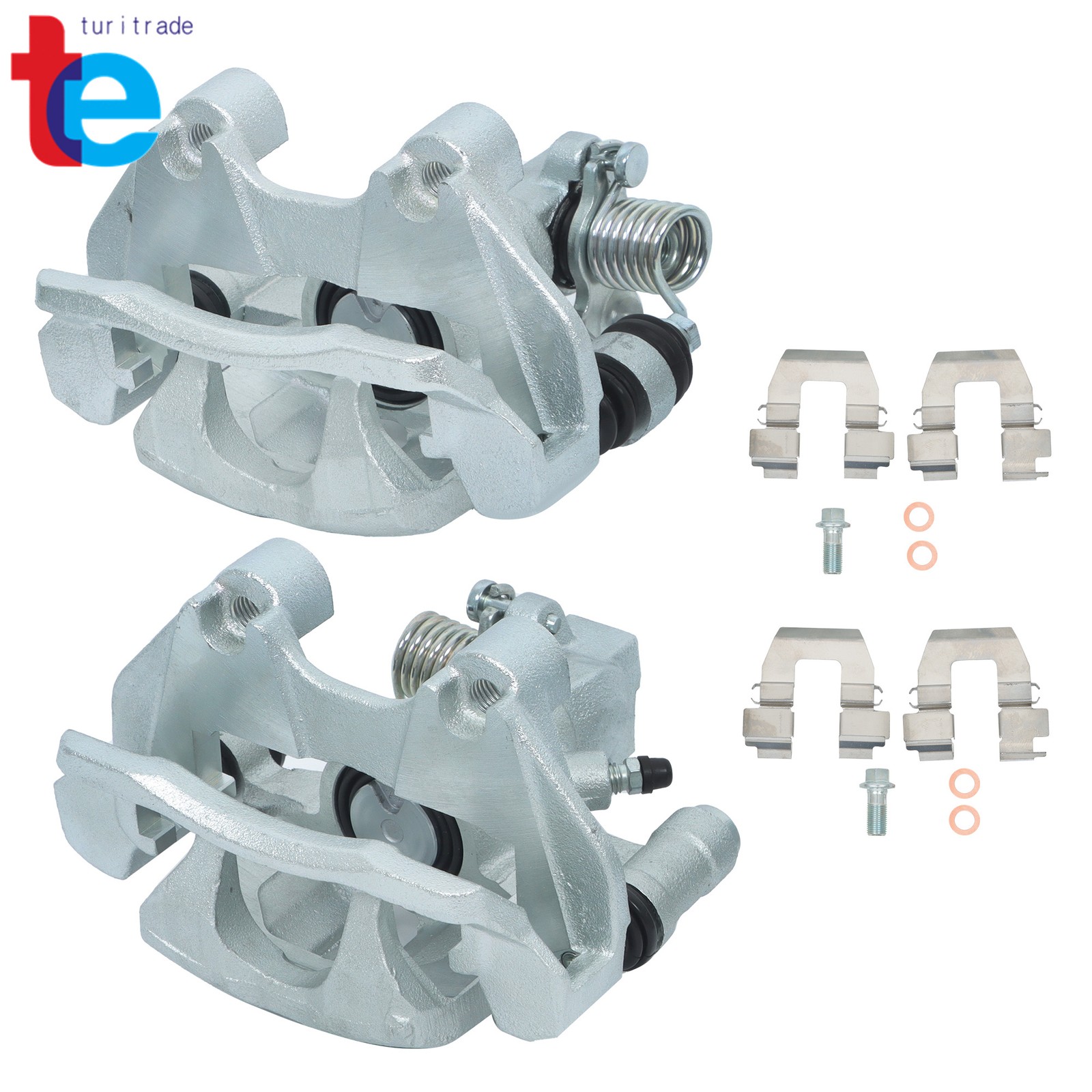 2Pcs Rear Disc Brake Calipers w/Bracket For Buick LeSabre 2000 - 2005