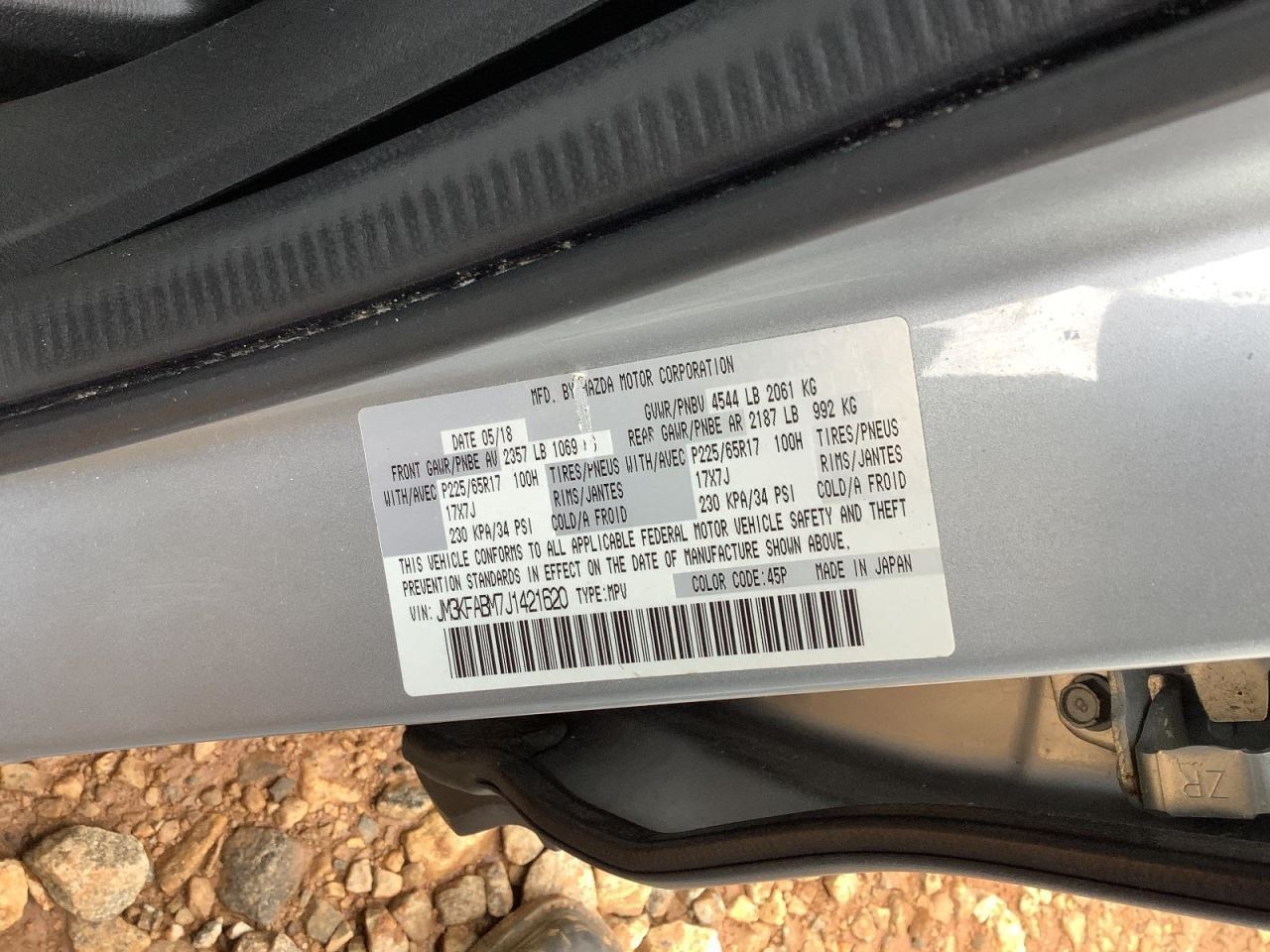 CX-5 2018 Glove Box 4689648
