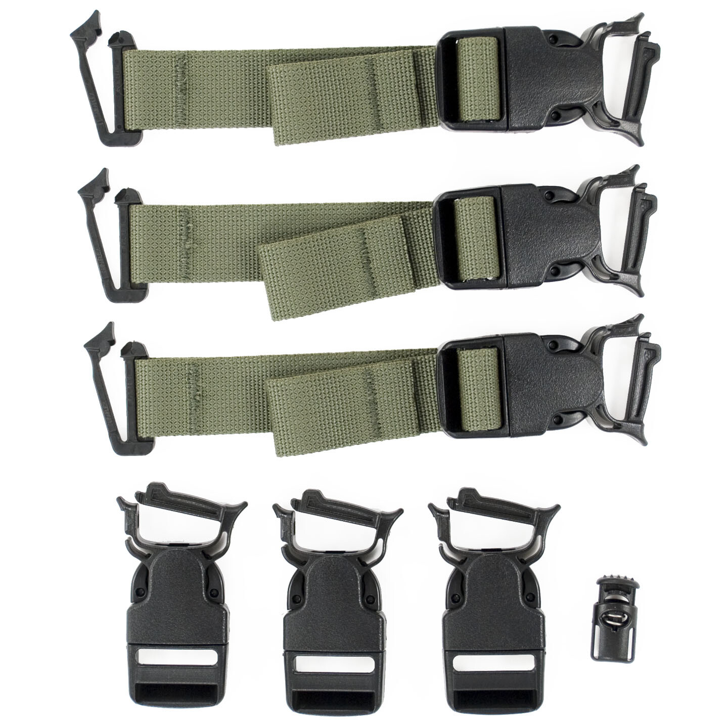 ALICE Pack Quick Side Release Black Buckle Upgrade Kit - For Medium & Large Ruck