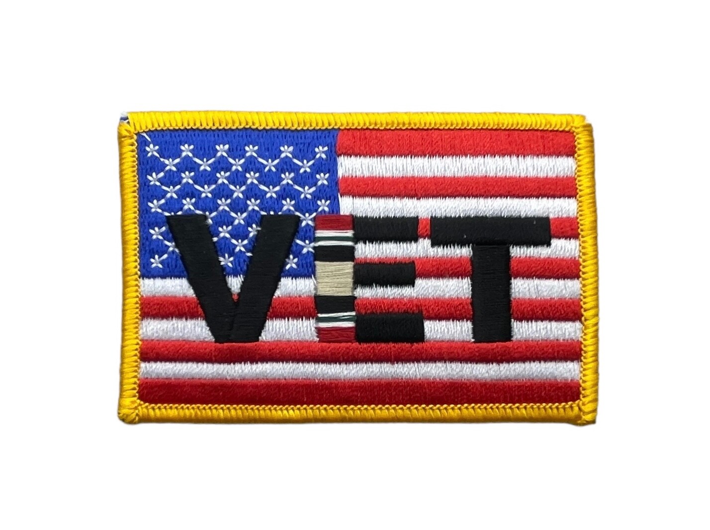 Iraq Veteran USA Flag 3.5 x 2.25 inch Shoulder Patch PW F6D33Y