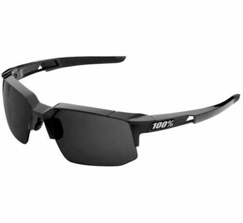100% Speedcoupe Sunglasses 61031-001-47 Black w/Grey PeakPolar Lens
