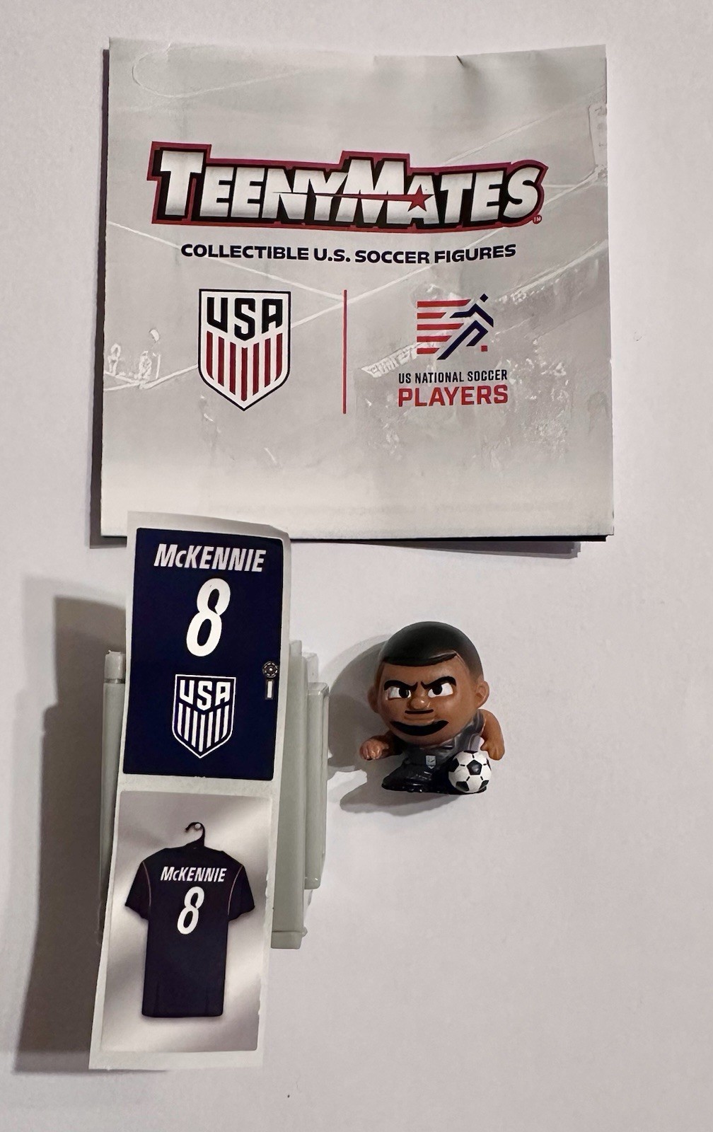 2026 USA Soccer Teenymates USA Navy Blue Uni Weston McKennie #8 W/Locker & Label