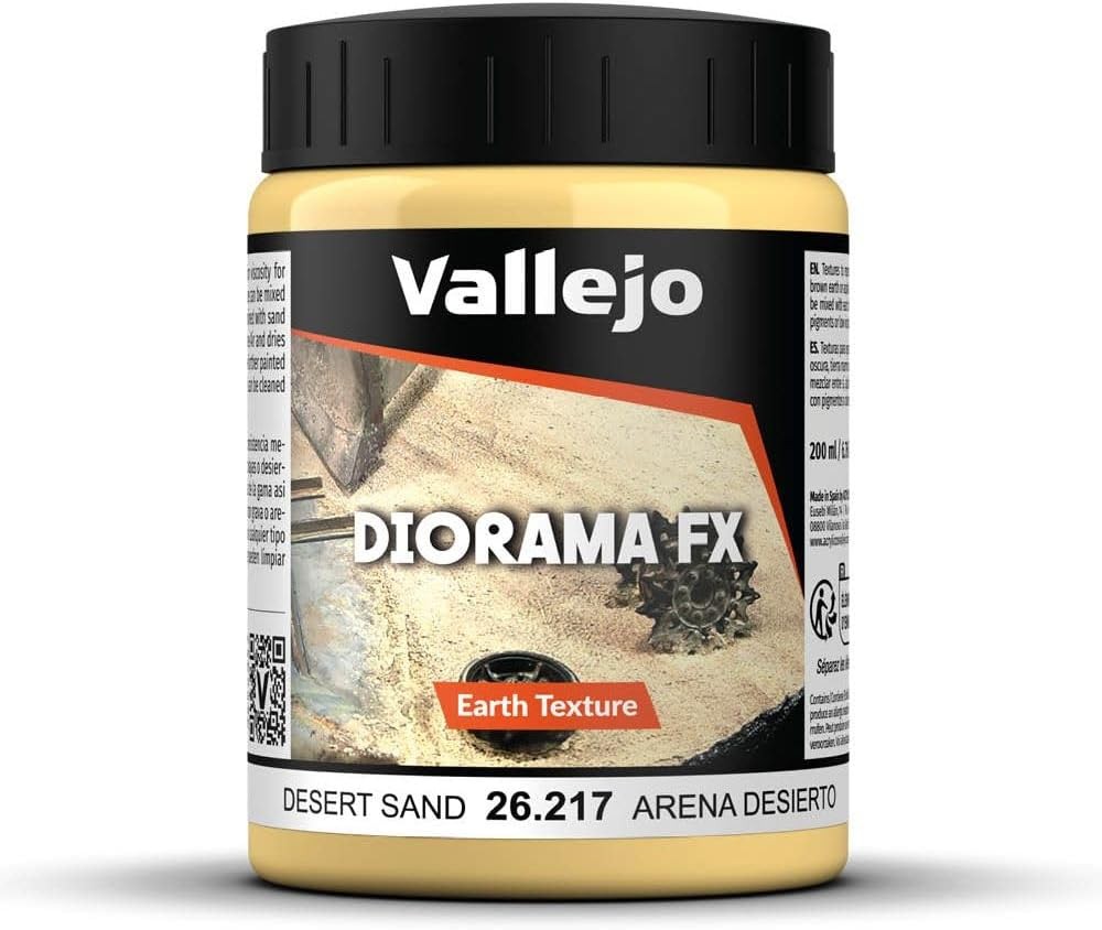 Vallejo - Diorama FX Earth Textures | Desert 6.76 Fl Oz (Pack of 1), Yellow