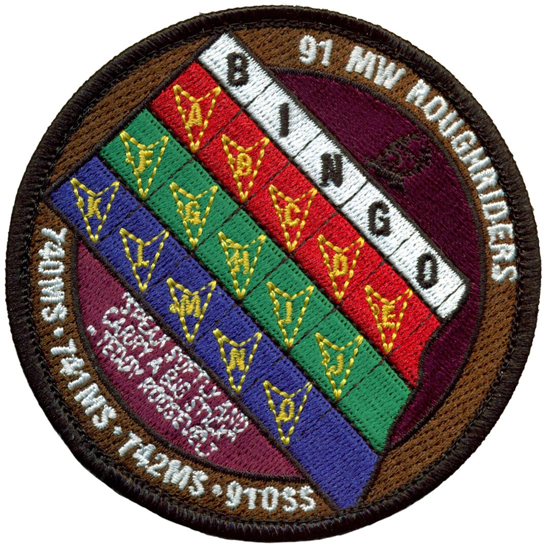USAF  91st MISSILE WING ROUGHRIDERS PATCH
