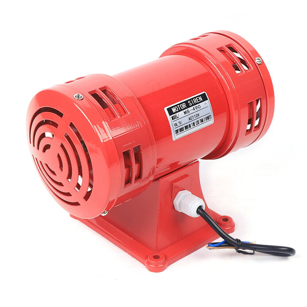 110 VOLT INDUSTRIAL AIR RAID HORN TYPE LOUD 140dB AIR RAID SOUND SIREN ALARM