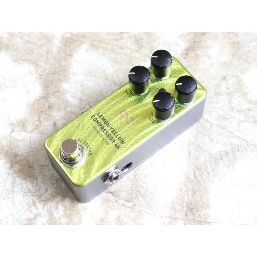 One Control Lemon Yellow Compressor 4K Guitar Effects Pedal