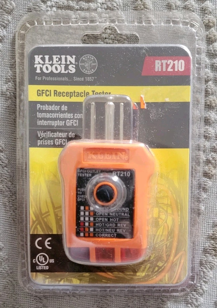 Klein Tools GFCI Receptacle/Outlet Tester *RT210 GFI