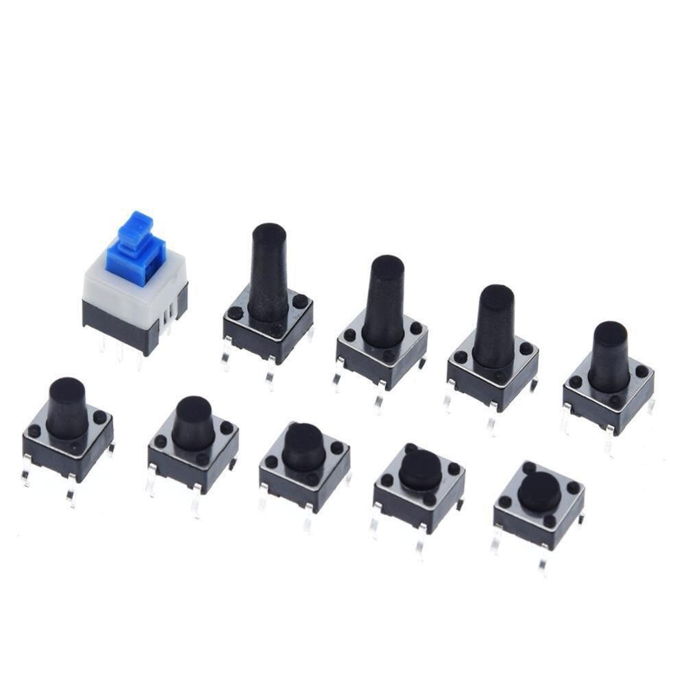 Push Button Tactile Switch Kit 180 Pieces Boxed for Electronic Equipment Repair