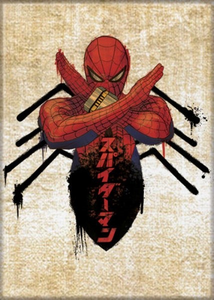 Marvel Comics Japanese Spider-Man Spider Body Comic Art Refrigerator Magnet NEW
