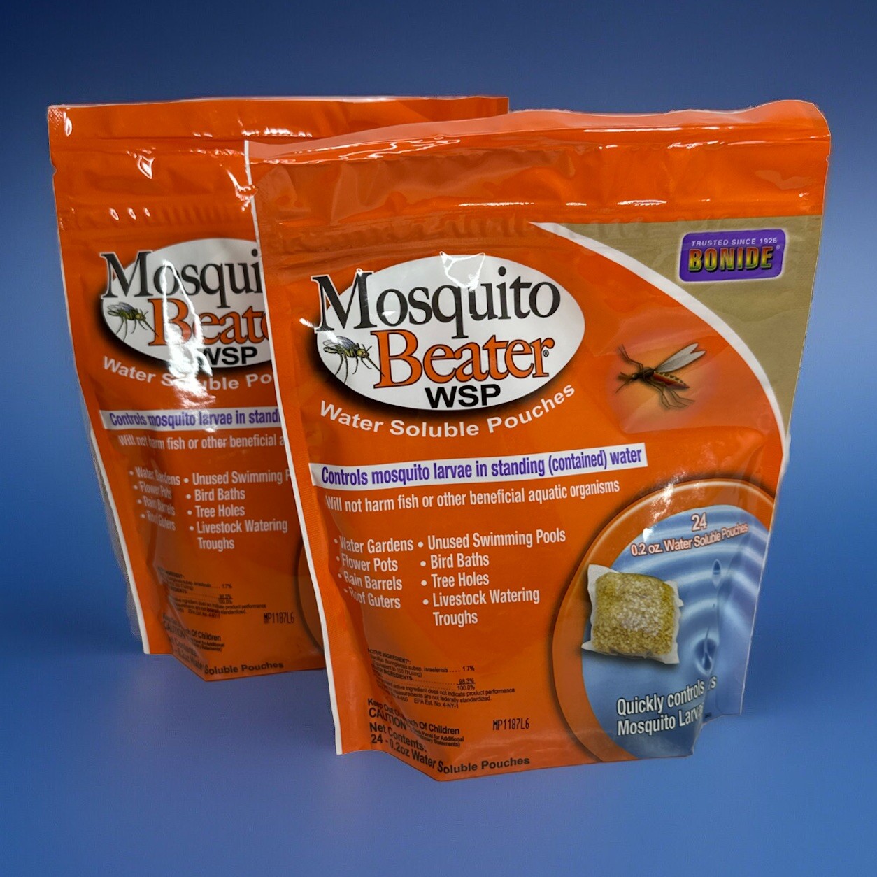Bonide Mosquito Beater Bag Of (24) Water Soluble Packets **LOT OF 2 BAGS**