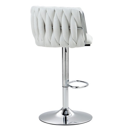 360° Swivel Bar Stools Set of 2, Adjustable Counter Height Bar Chairs