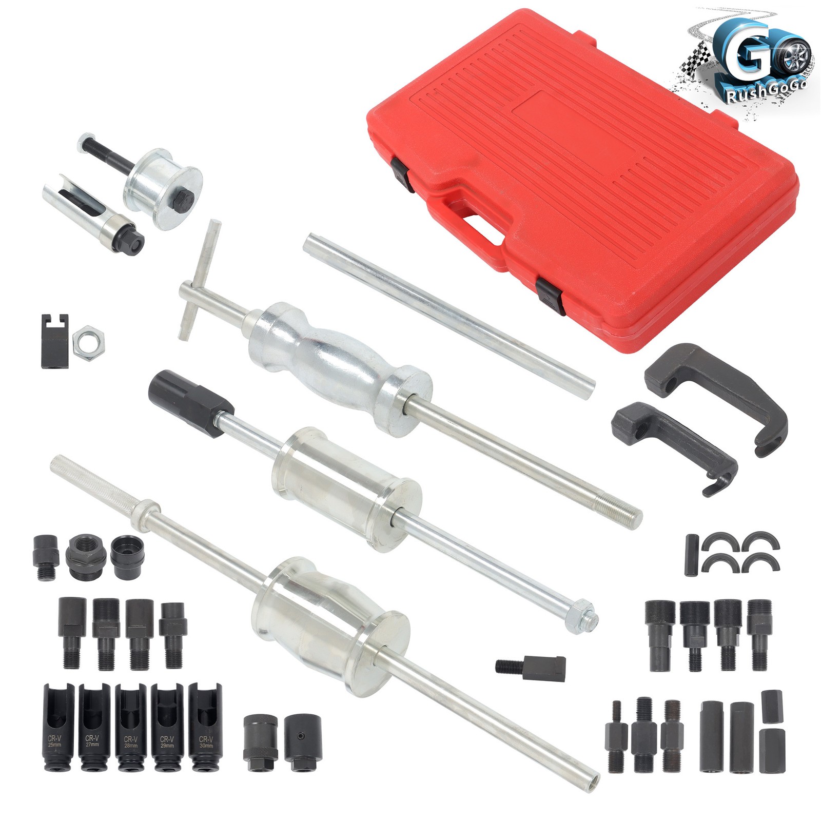 Puller Extractor Tool Set Auto Diesel Engine Injector Remover Slide Hammer 40Pcs