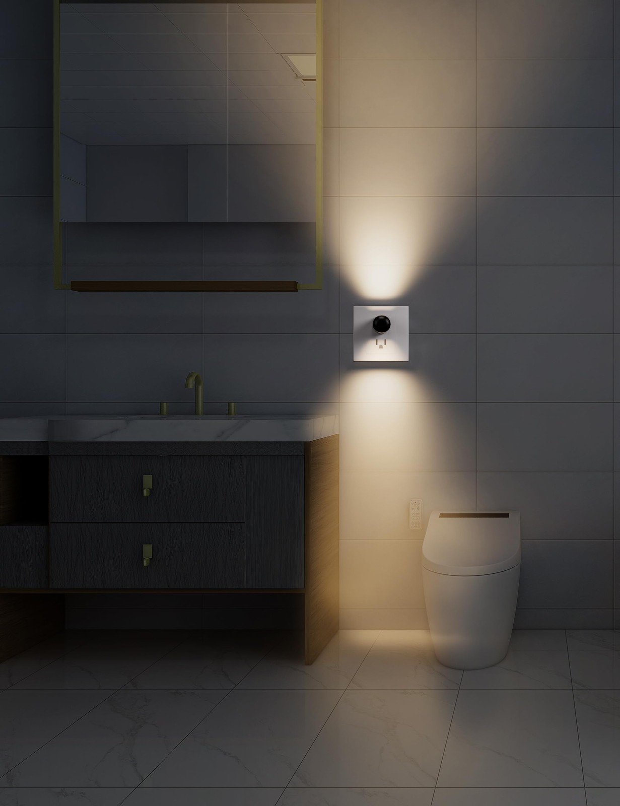 TSEXES Plug-in LED 1.1 inches x x 2.4 inches, 2700K Warm White