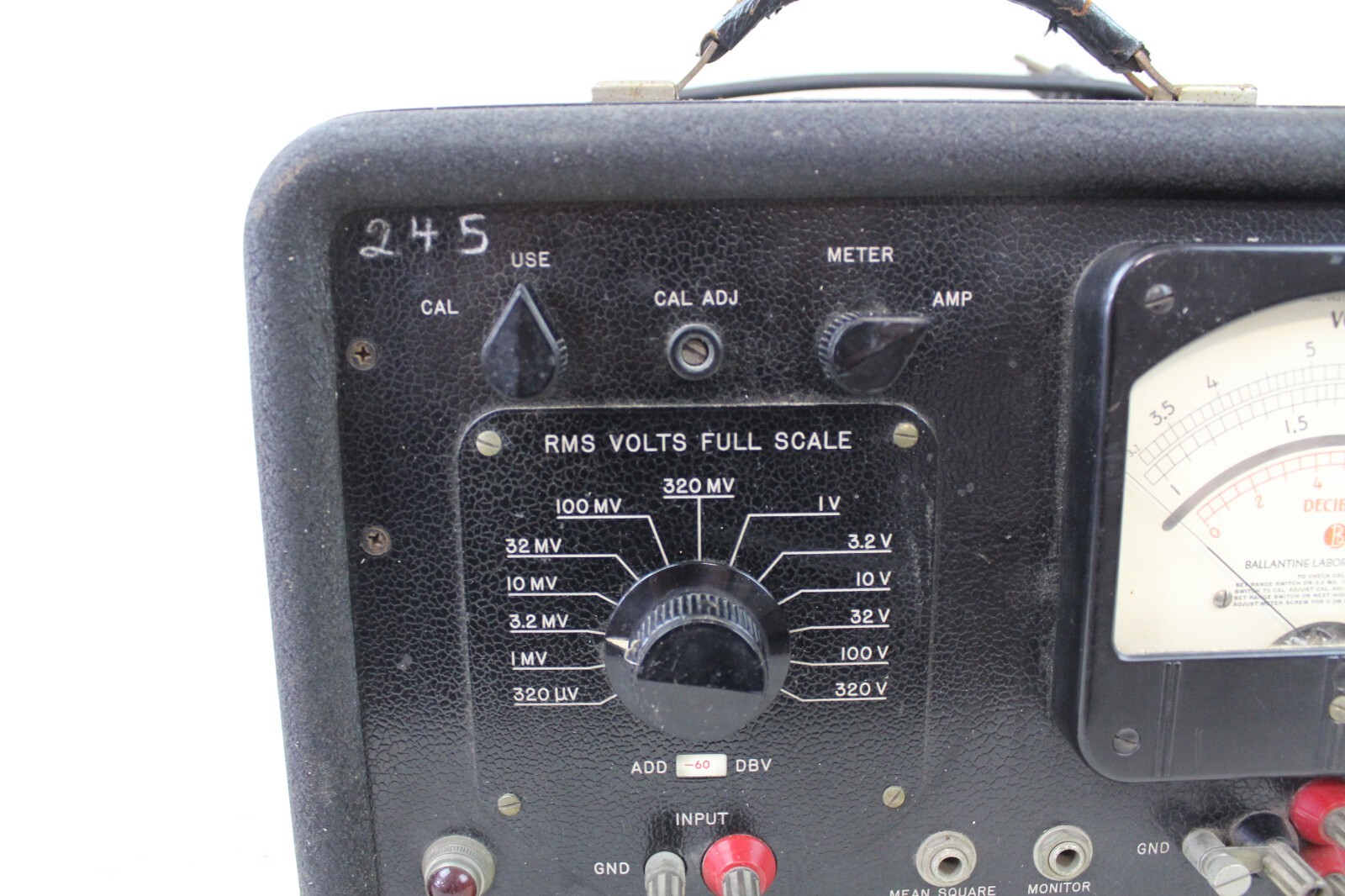 Vintage True Root Mean Square Ballantine Laboratories Voltmeter Model 320 Rare