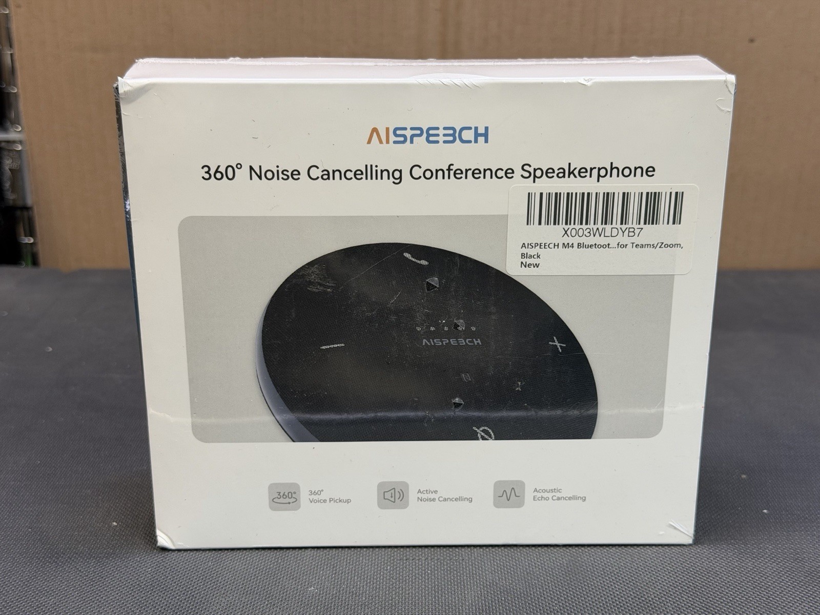 AISPEECH AIMIC-M4 360° Noise Cancelling Conference Speakerphone