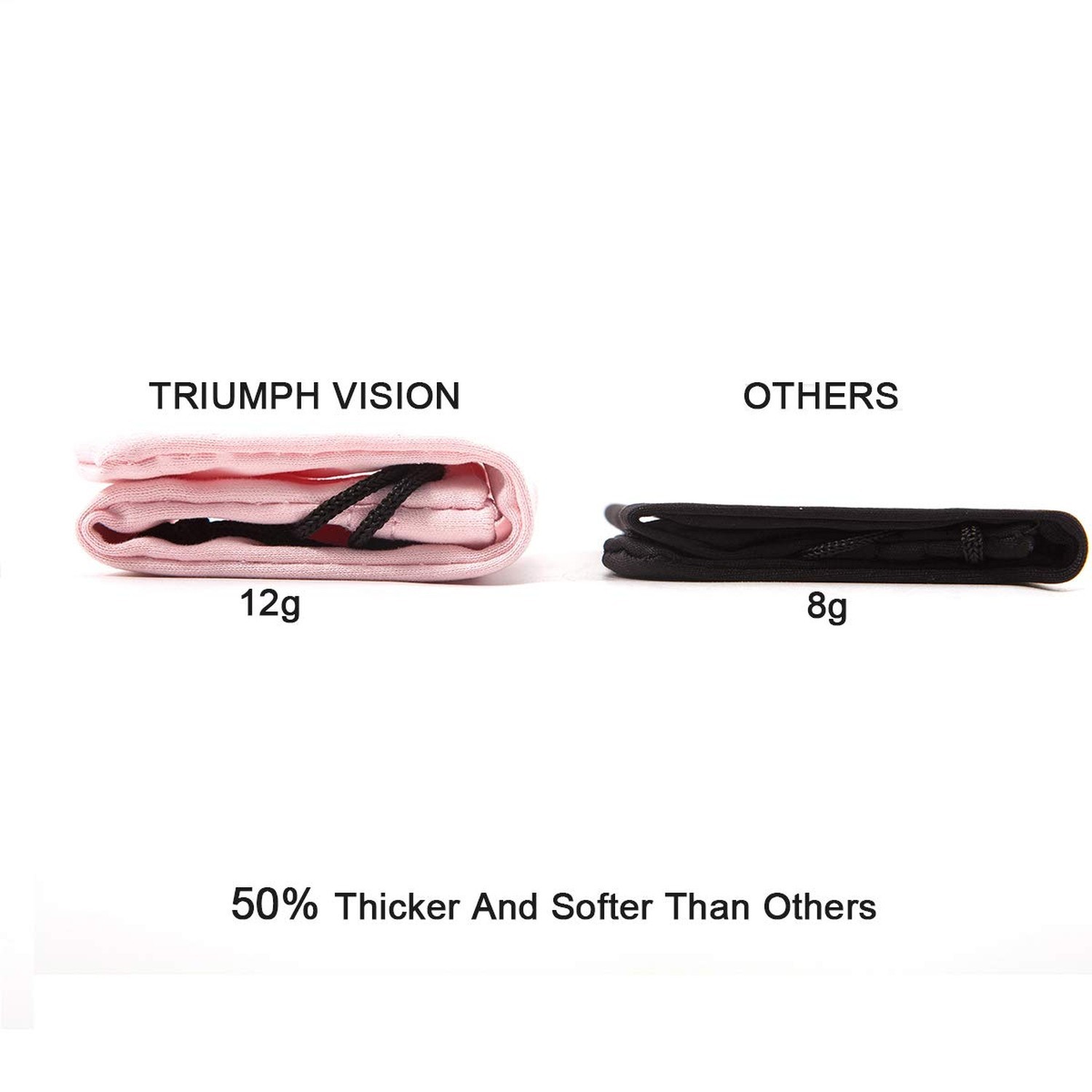 TRIUMPH VISION Soft Eyeglass Pouch 3 Pack - Pouch for glasses Microfiber Scre...