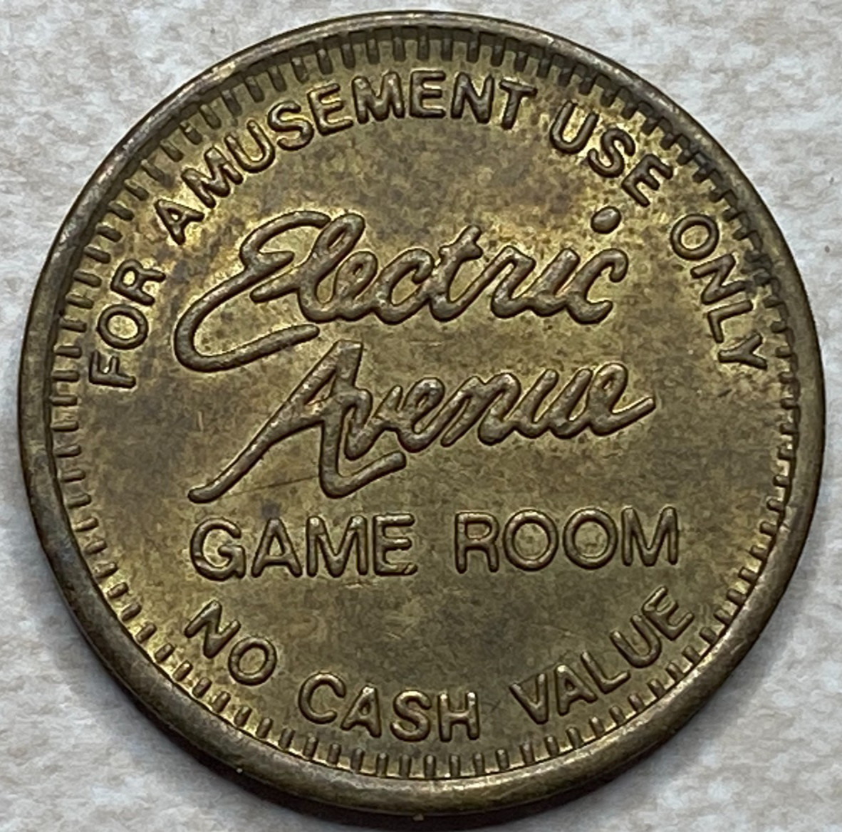 Electric Avenue Game Room Arcade Token T8845