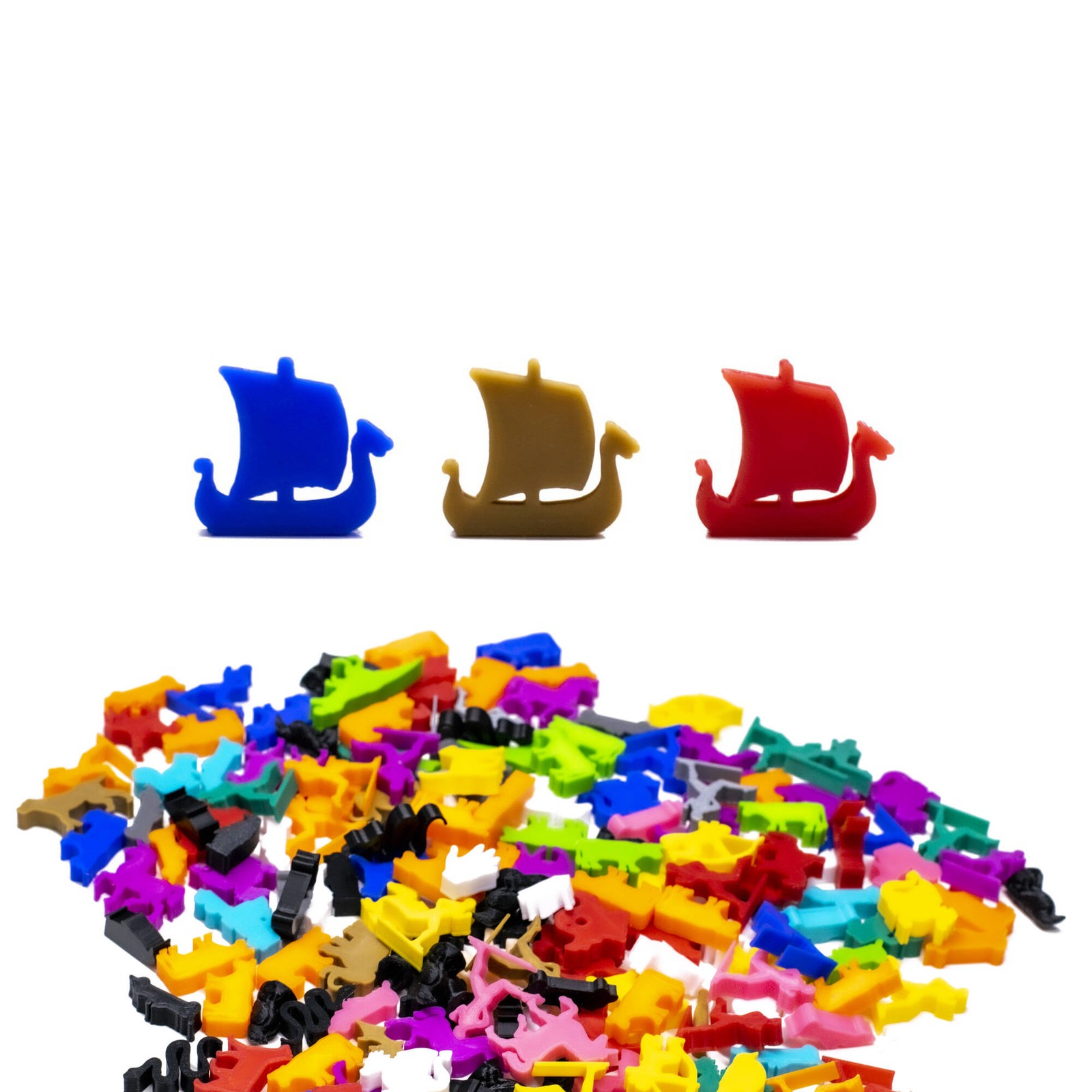 Viking Ship Boat Tokens for Board Games - DnD Accessory