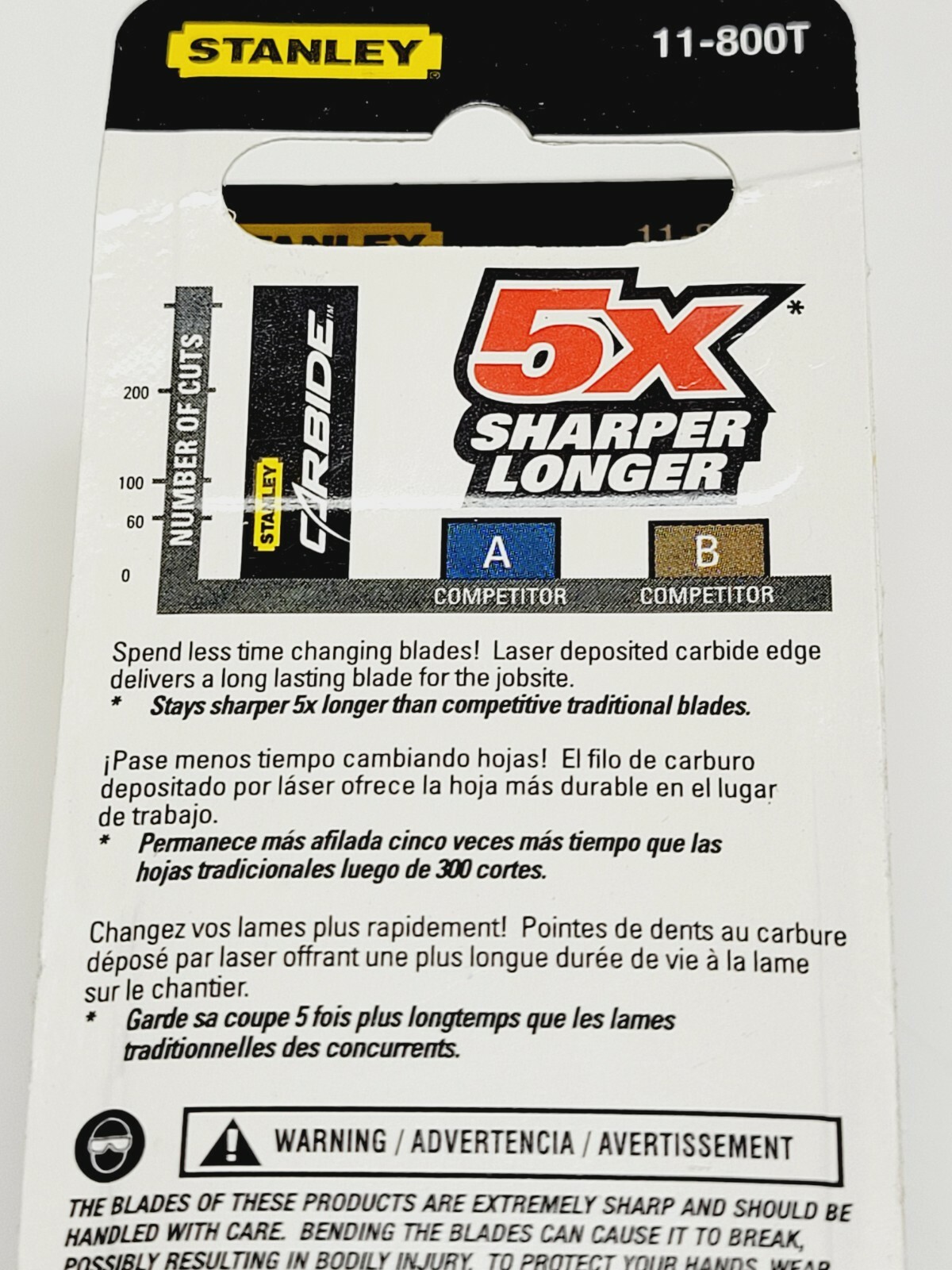 Stanley Carbide Heavy Duty Utility Blade 30pc