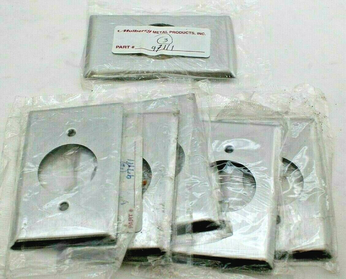 Mulberry 97111 1-Gang Stainless Steel Wallplate (LOT OF 6)