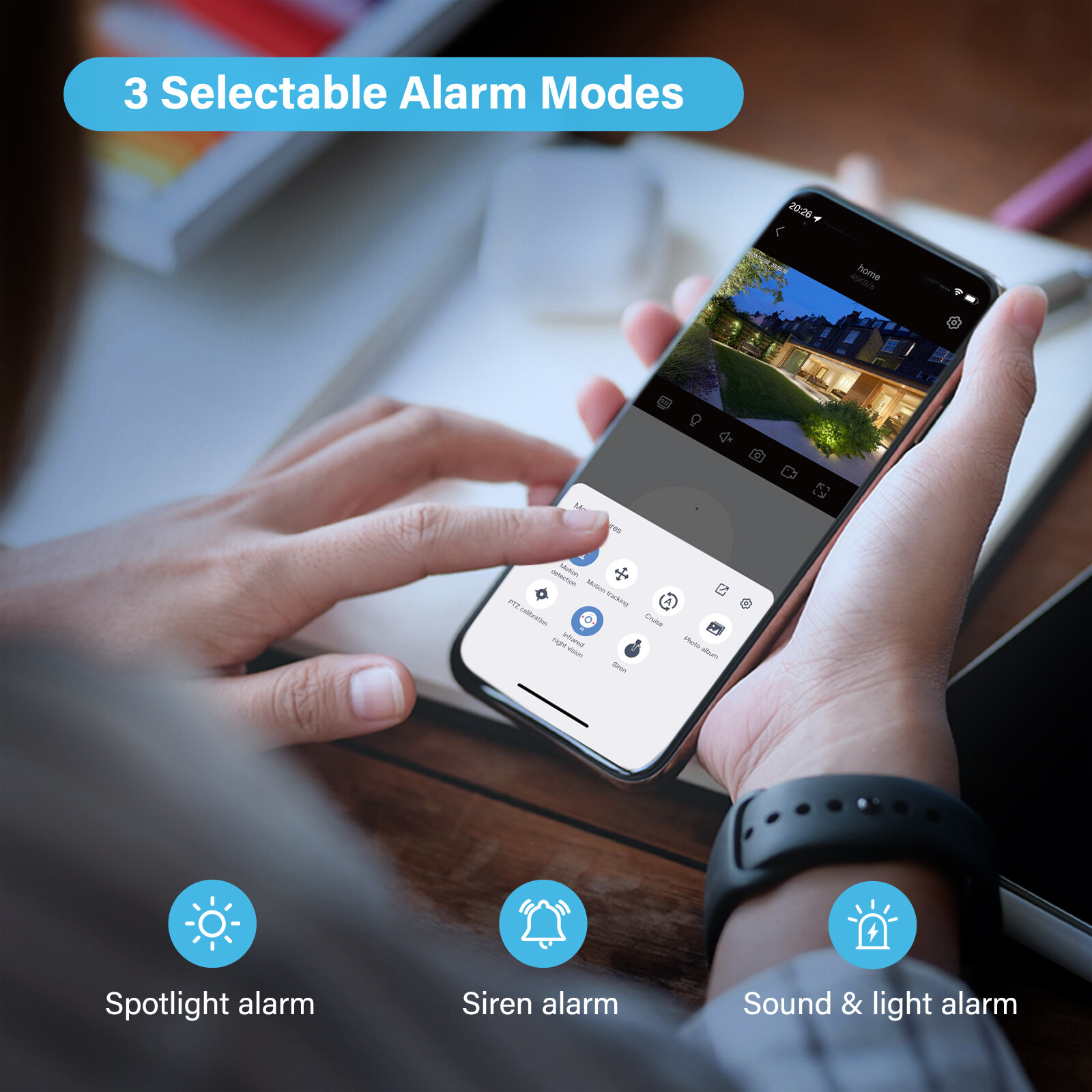 JENNOV Wireless 5MP Security Camera System NVR Two Way Audio Human Detection