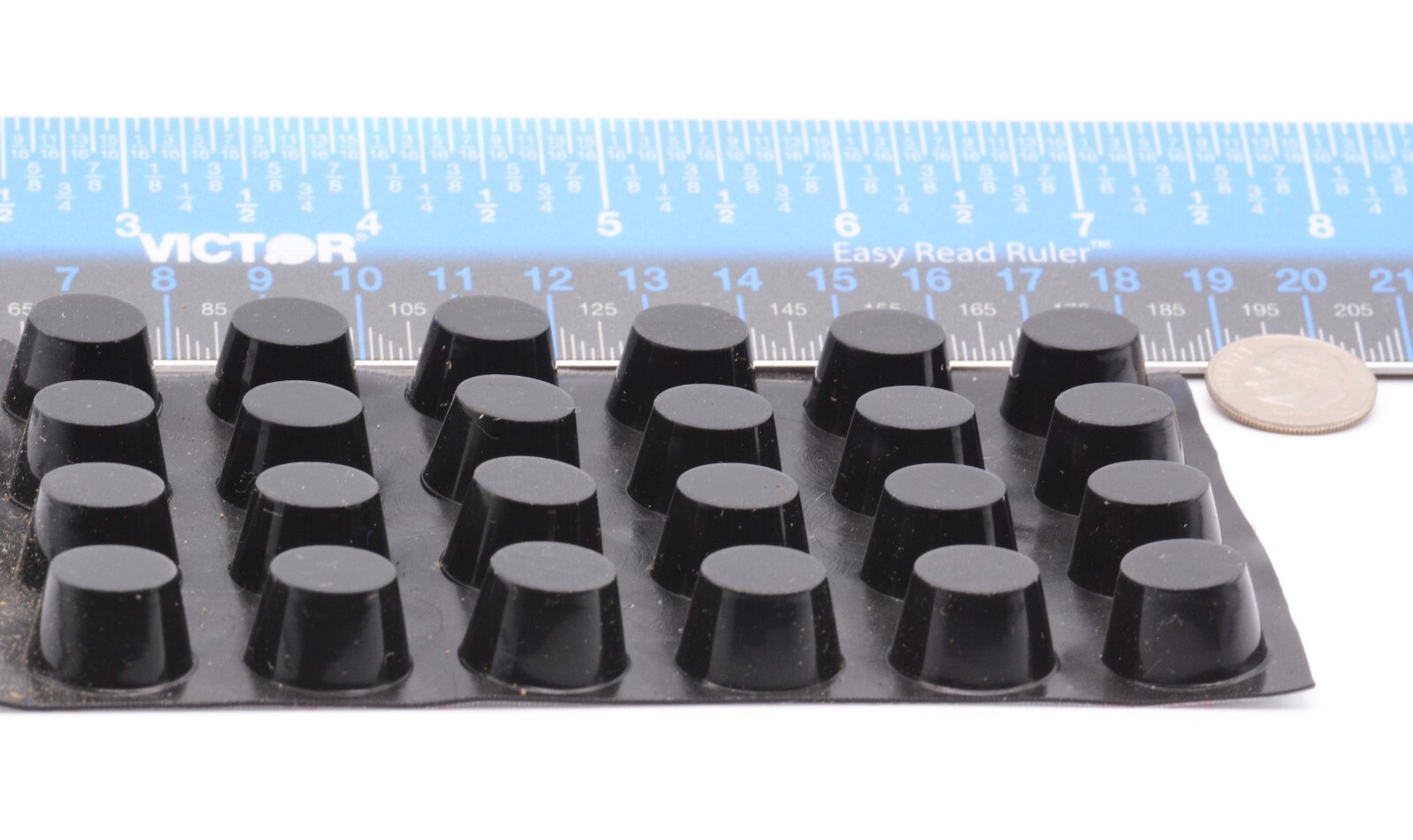 5/8" x 3/8" Silicone Rubber Equipment Feet Bumpers Audio Electronics Repair