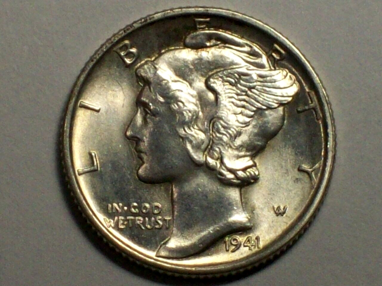 1941-D Mercury Dime   Gem BU Full Bands   SN5783
