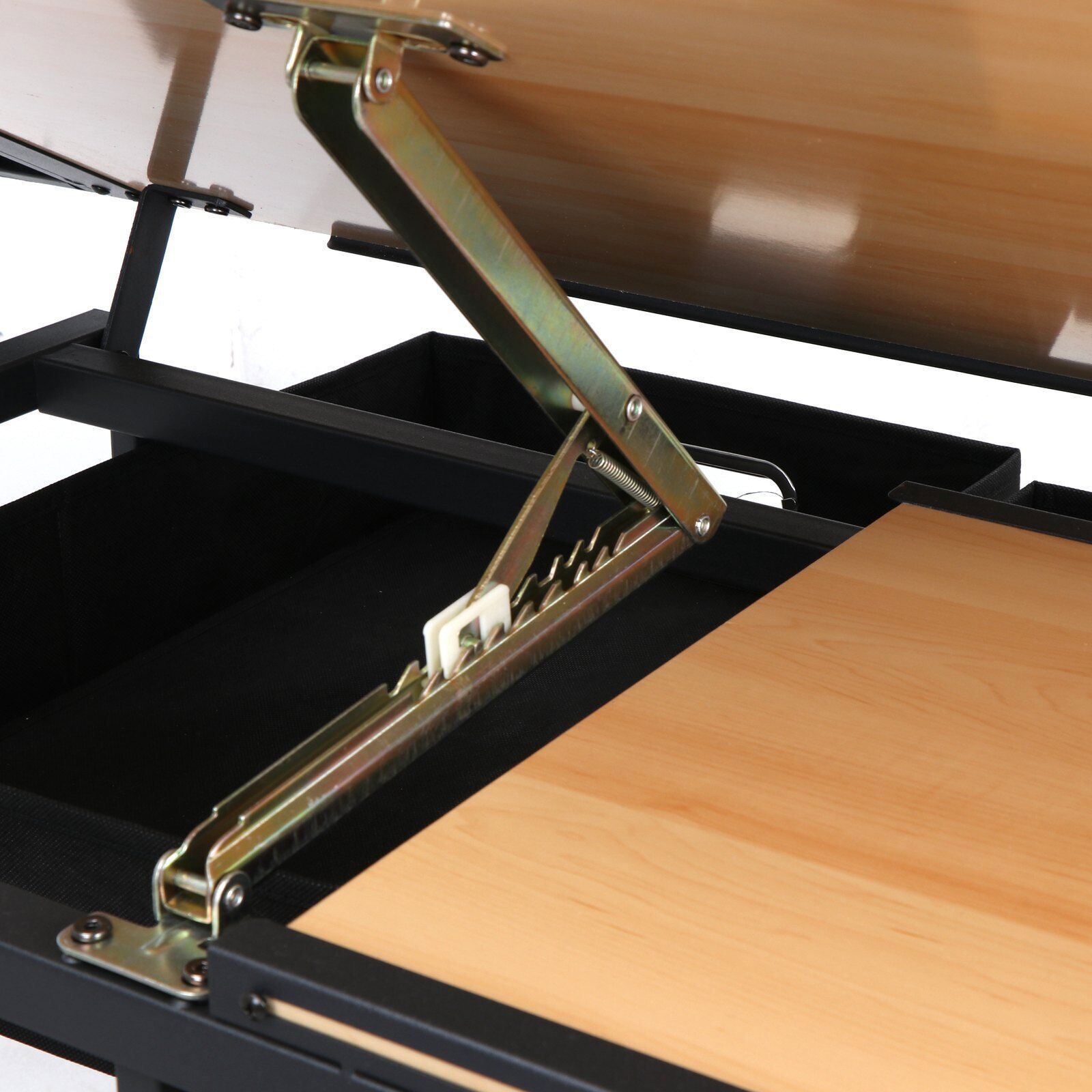 Drafting Drawing Table Tiltable Tabletop Edge Stopper Adjustable Height