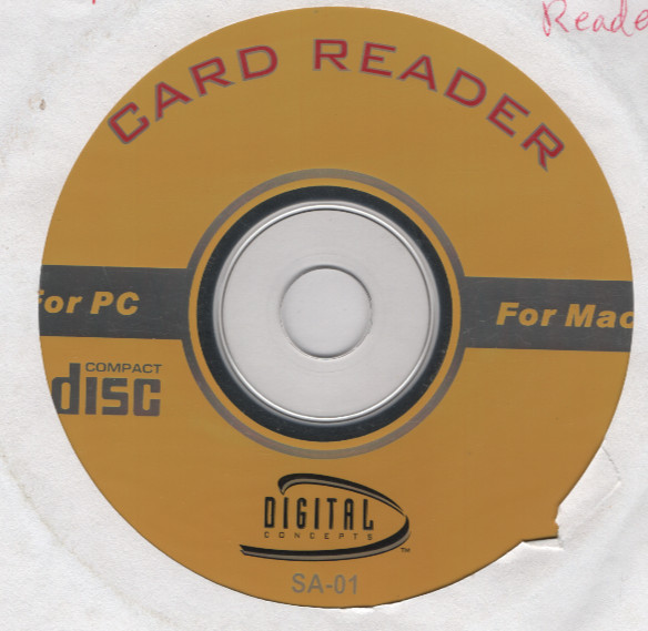 Sakar CR-10 20 30 35 45 60 70 CompactFlash Card Reader Software CD-ROM (2003)