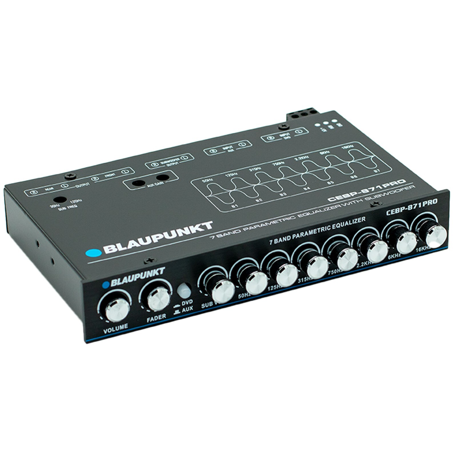 Blaupunkt CEBP-871PRO 7 Band Compact Equalizer Maximum Output Voltage 7V RMS