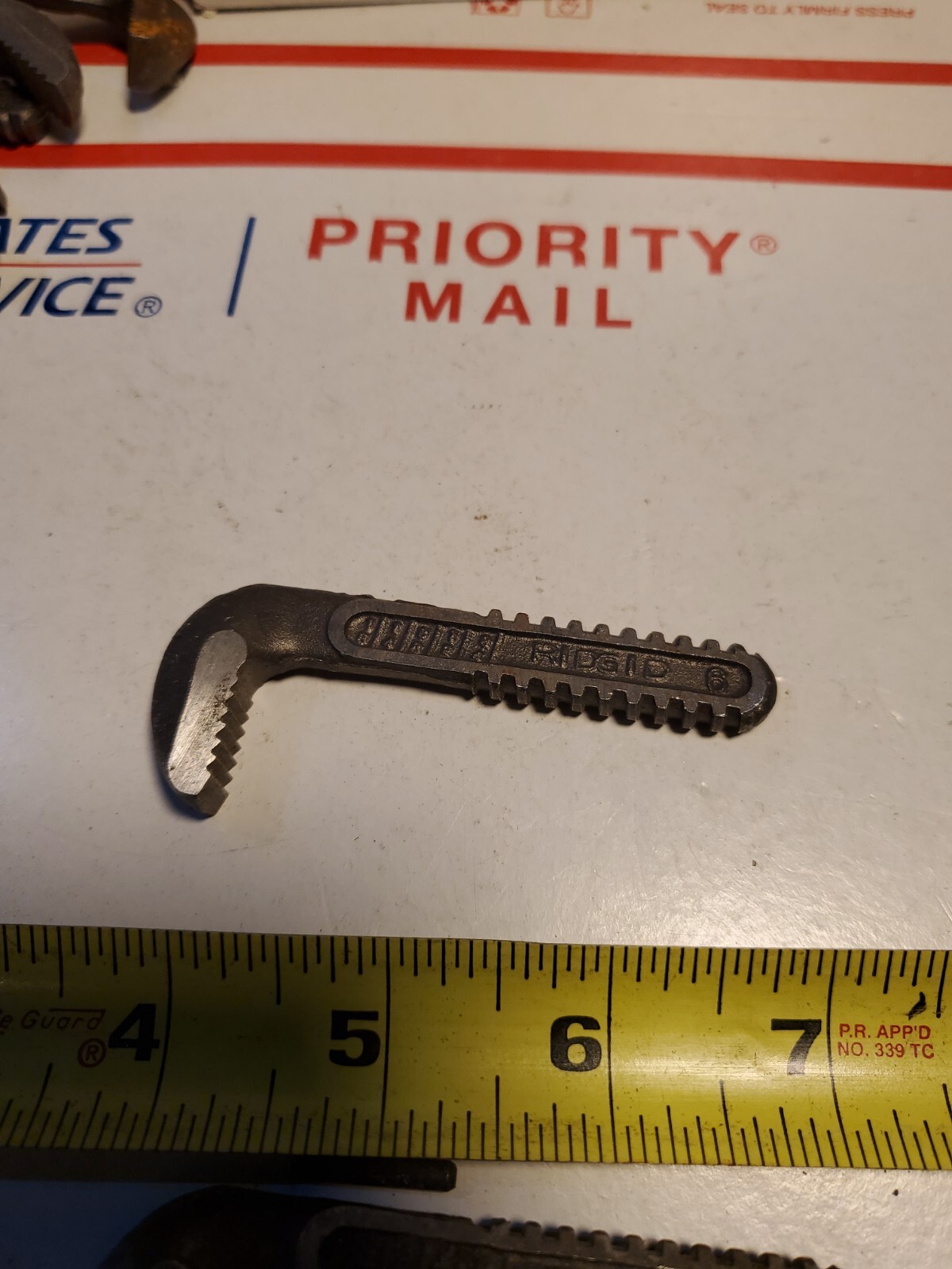 RIDGID 6" REPLACEMENT TOP JAW, FOR PIPE WRENCH NOS SW, U1